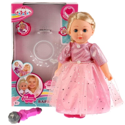 Функциональная кукла Варвара Караоке 46 см Карапуз 68099-RU